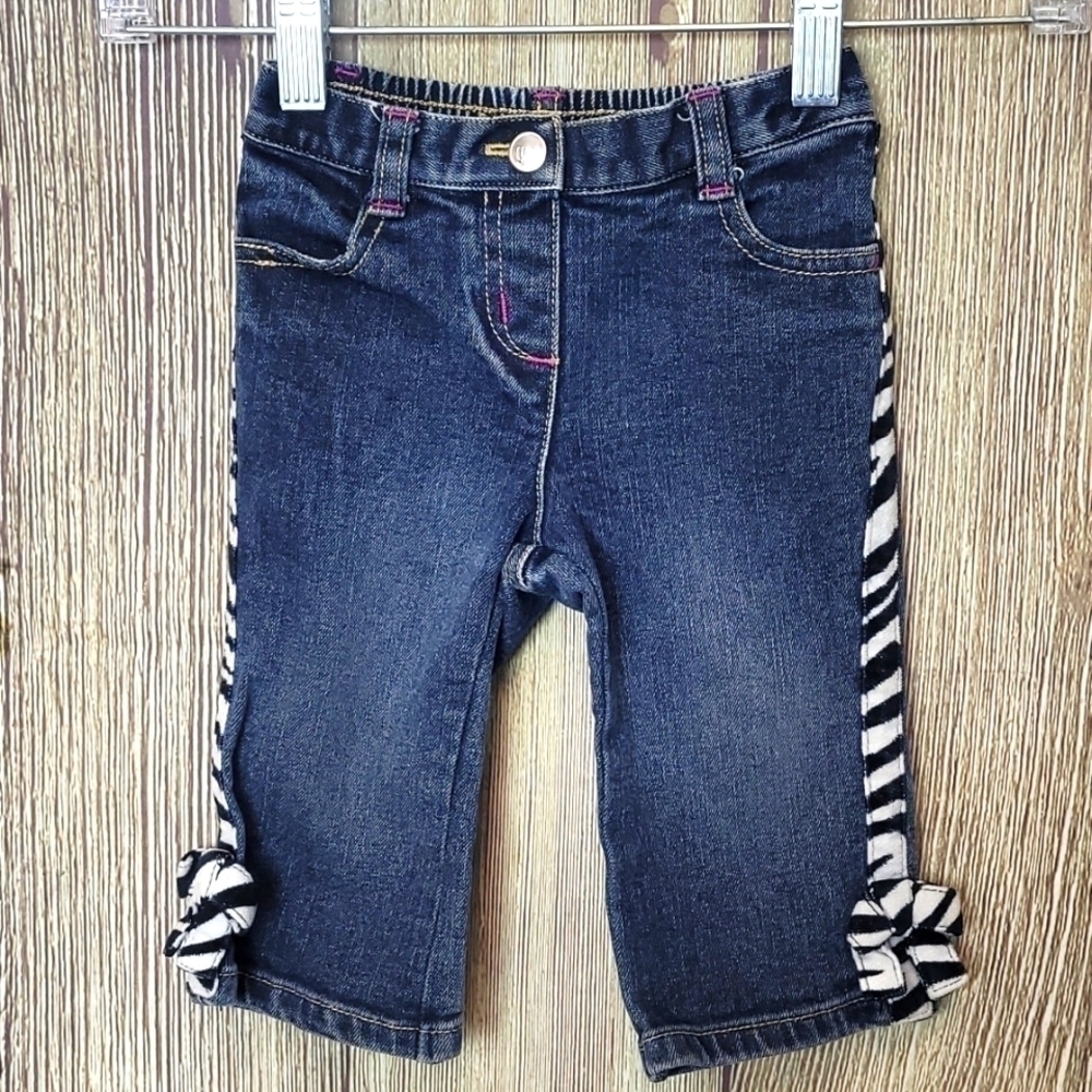 Gymboree Zebra Striped Jeans Sz 6-12m